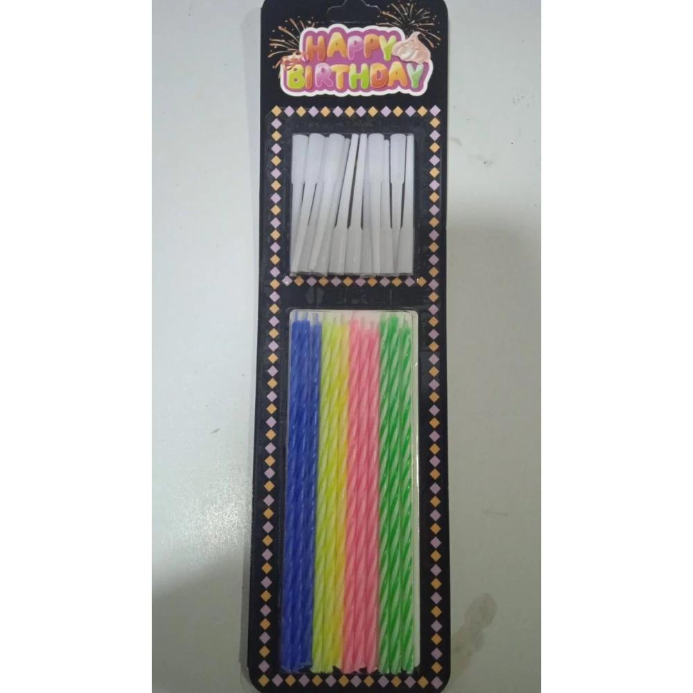 Свічки в торт XYR01, 12шт. 10,5см., пач. 40уп.