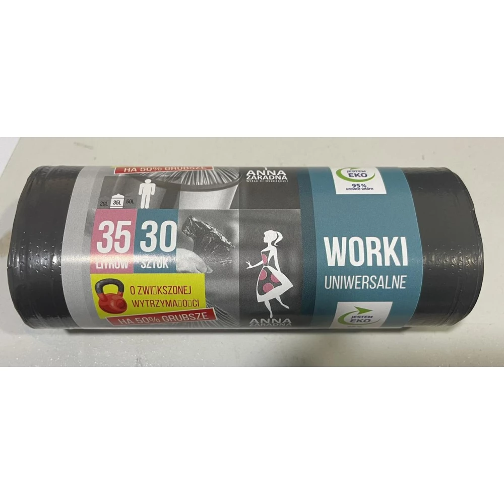 Сміттєві пакети 35л 30шт LDPE  Міцний (SH), “Anna Zaradna“