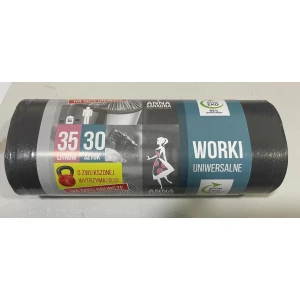 Изображение товара -  Сміттєві пакети 35л 30шт LDPE  Міцний (SH), “Anna Zaradna“