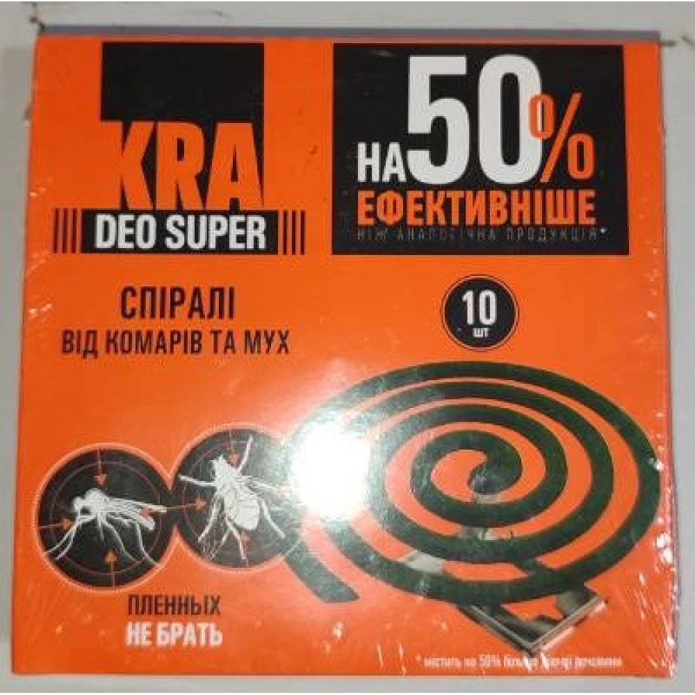 Спіраль від комарів КРА DEO, пач.-10шт.