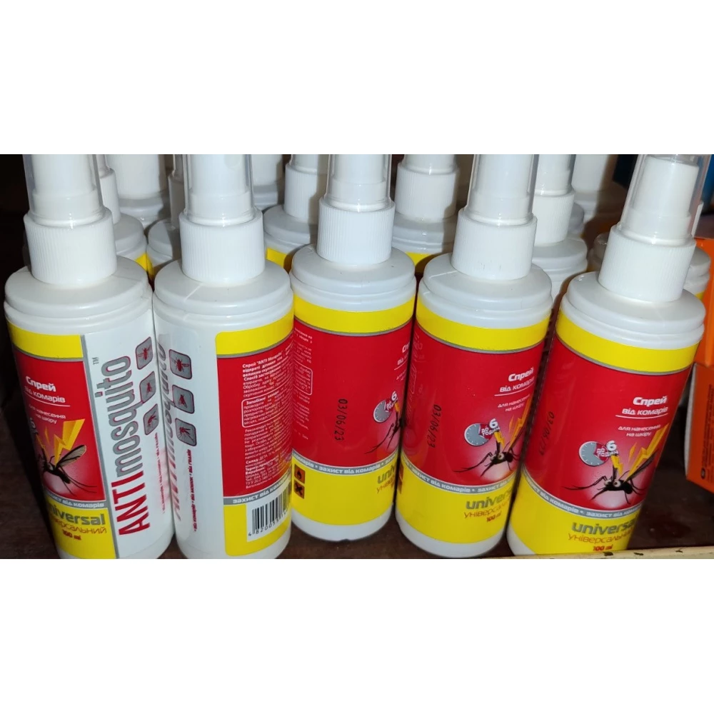 Спрей від комарів “Аnti Moskito“,universal 100ml ящ.48шт.