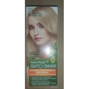 Изображение товара -  Стійка крем-фарба для волосся “Фіто лінія“ Herbs Planet №25 Натуральний блонд