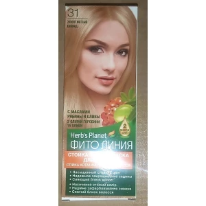 Изображение товара -  Стійка крем-фарба для волосся “Фіто лінія“ Herbs Planet №31 Сяюча карамель