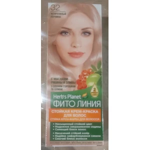 Изображение товара -  Стійка крем-фарба для волосся “Фіто лінія“ Herbs Planet №32 Перлина
