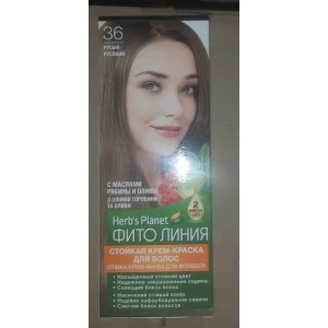 Изображение товара -  Стійка крем-фарба для волосся “Фіто лінія“ Herbs Planet №36 Русявий