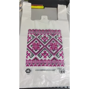 Изображение товара -  Майка Караван 26*47 Вишиванка (міцна) №2 /15/  пач-5 спайок по 100шт.