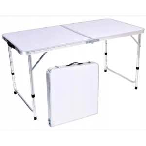 Изображение товара -  Стіл розкладний 120*60*70 алюмінієвий білий X-TREAM