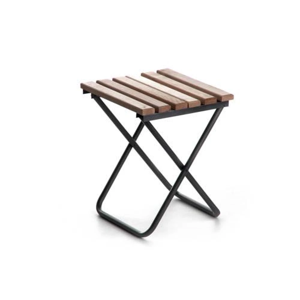 Стілець розкладний з дерево сидінням СИЛА 33*30*37см