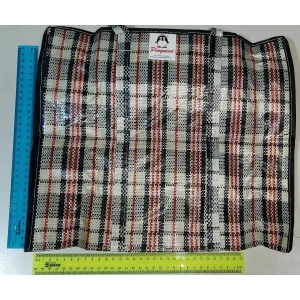 Изображение товара -  Сумка хоз. молнія клітка №1, Широка, вис.-34см, шир.-39см., закл.20см.