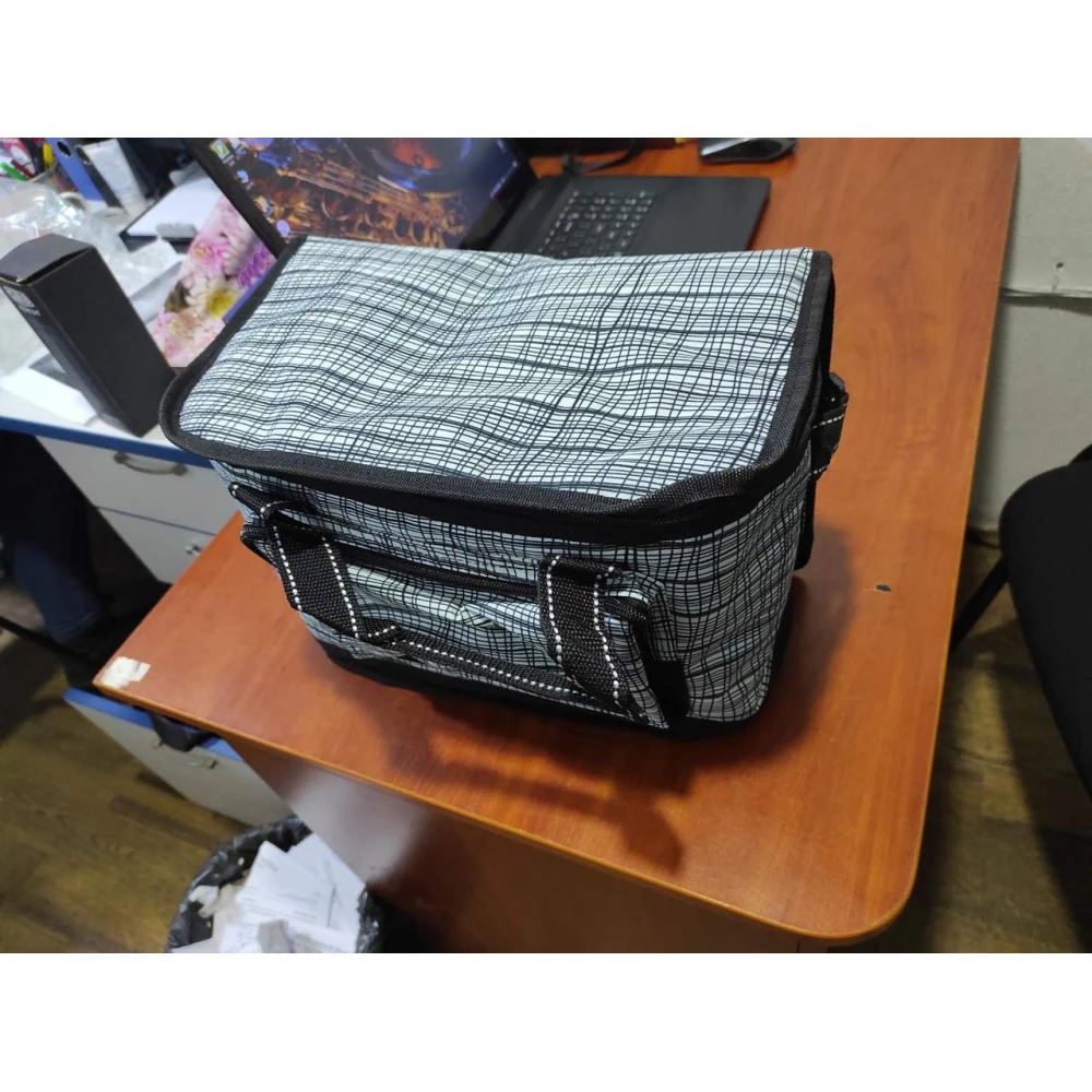 Термосумка 15л. чорно-біла (32*20*24см) Сила 960604