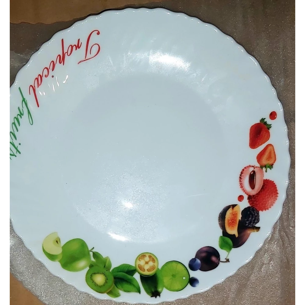 Тарілка обідня Wave Vittora “Тропічні фрукти“ 220мм, пач.-12шт. V-220TF