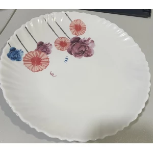 Изображение товара -  Тарілка обідня Wave Vittora Хвиля“Акварельні квіти“ 220мм, пач.-12шт. V-220АF