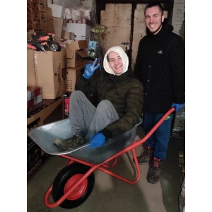 Изображение товара -  Тачка садова одноколісна WB6407B BUDFIX об“єм вода/пісок 65/142л, вантажопідйомність 110кг, вага 8,5