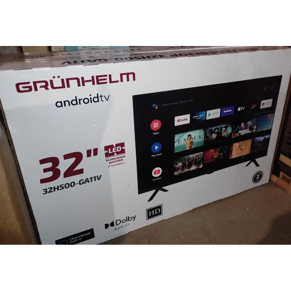 Телевізор “Grunhelm“ 32H500-GA11V“T2 SMART TV.G7L Gugle Android11.
