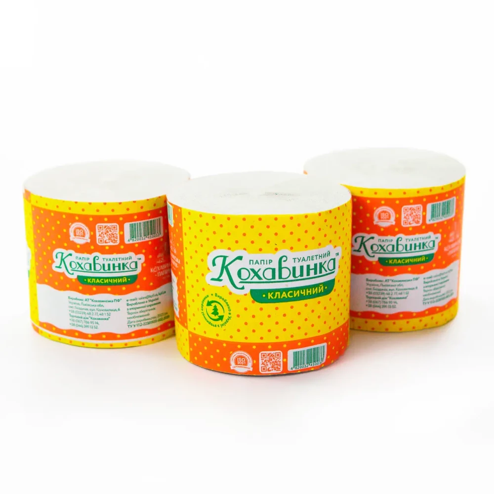 Туалетний папір “Каховинка“ (СІРА), спайка.-8шт., ящ.-48шт..,