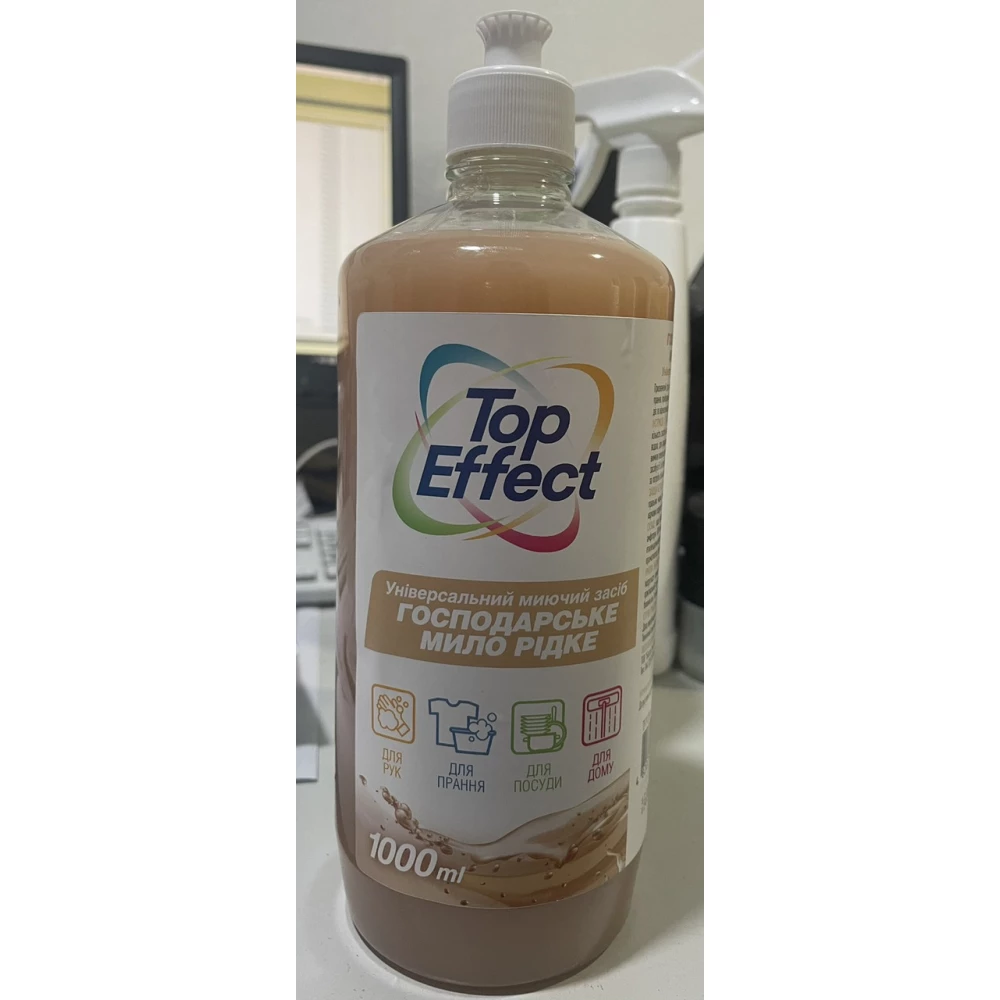 Універсальний миючий засіб “Господарське мило рідке“ 1000мл..TopEffect