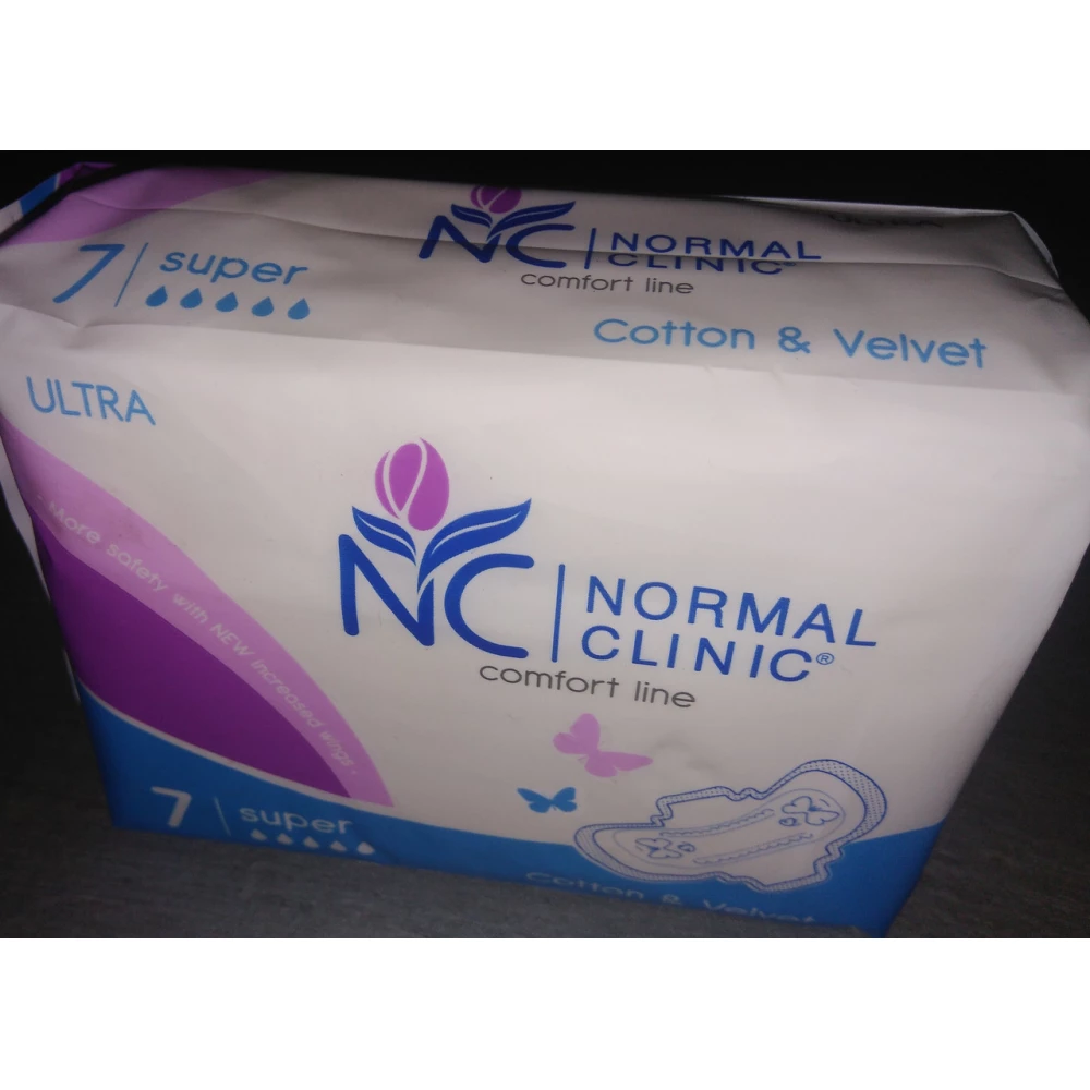 NormalClinic прокл д/крит днів - ultra Comfort - cotton&velvet - 5 крапель, 280 мм//уп=7