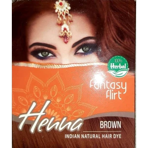 Изображение товара -  Хна для волосся fantasy FLIRT Brown — коричневий, пак = 6 шт.