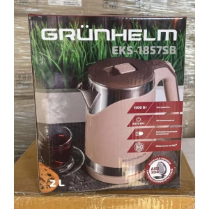 Изображение товара -  Чайник електро GRUNHELM EKS-1857SB (бежевий) 2,0л , 1500-1700 Вт ,дисковий