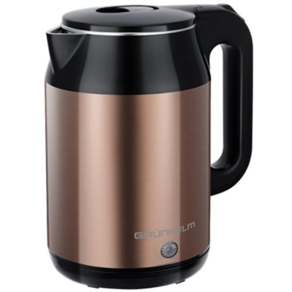 Чайник електро GRUNHELM EKS-1921G метал (золотий) 1,8л, дисковий 1500 Вт