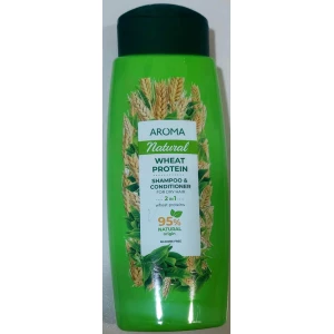 Изображение товара -  Шампунь і кондиціонер Aroma Natural 2 в 1 з пшеничним протеїном для сухого волосся (400мл.)