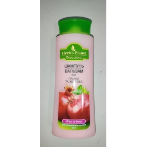 Изображение товара -  Шампунь-бальзам 2в1 “Гранат та жожоба“ об“єм та блиск  240м“Фіто лінія“ Herbs Planet