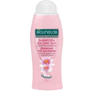 Изображение товара -  Шампунь-бальзам BIOLINELAB 2в1 “З екстрактими водяної лілії та протеїнами шовку“ 400мл.