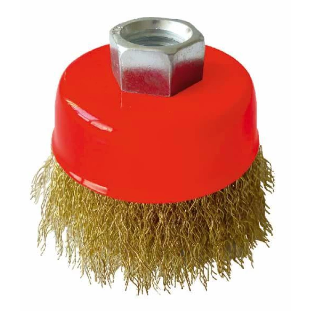 Щітка торцева із гофрованої проволки,85мм, М14  Werk WE107185/7132631