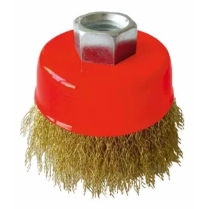 Изображение товара -  Щітка торцева із гофрованої проволки,85мм, М14  Werk WE107185/7132631