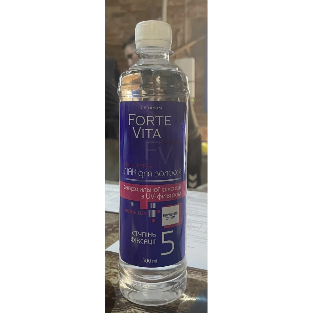 Лак д/в Forte Vita лінії Master Lux зверхсильної фіксації з UV-фільтром 500 мл