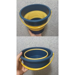 Изображение товара -  Відро складне силіконове 4,6л orange-black (Сила)