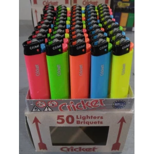 Изображение товара -  Запальничка Cricket Original Флуо Станд. кремній (Кислотна), пач.-50шт. Якісна