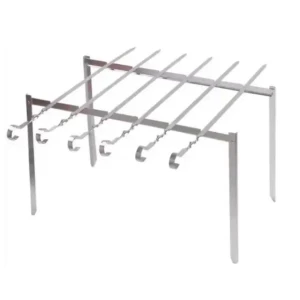 Изображение товара -  Мангал-рамка(підставка для шампурів) 62*34*1,5 см, з нержавіючої стамі 3мм, з чохлом (СИЛА)