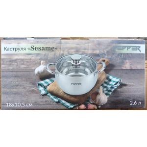 Изображение товара - Каструля SESAME PEPPER, 18*10.5. 2,6л., PR-1202-18