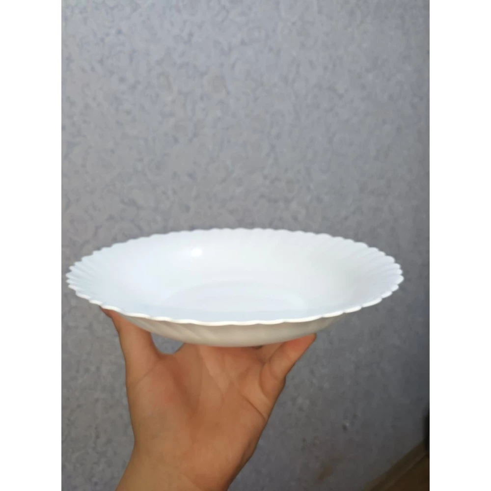 Тарілка супова  Vittora “Blanco Wave“ 215мм,