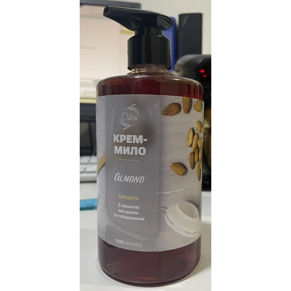 Мило рідке “Olimi“ 500мл. дозатор “Мигдаль“, ящ.-15шт.