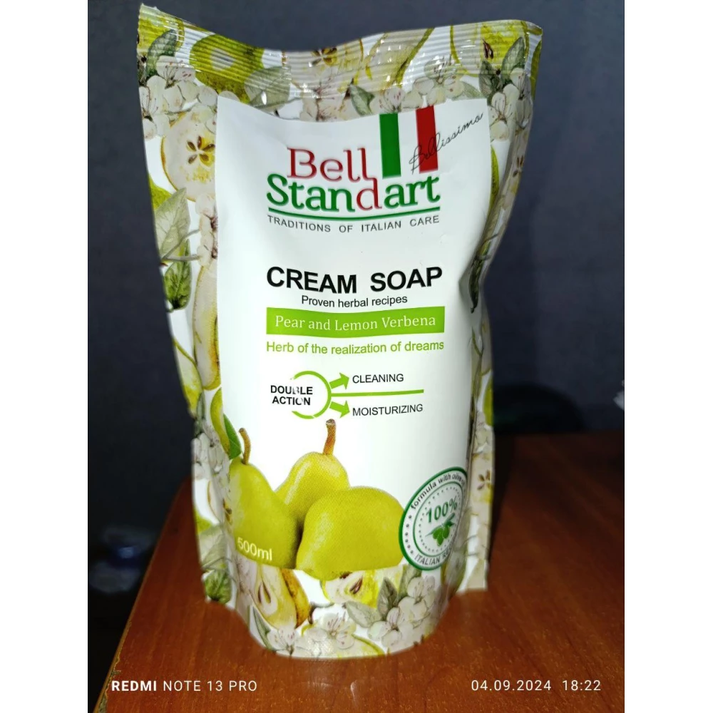 BS крем-мило дой-пак “Груша І Лимонна вербена“ 500 мл.