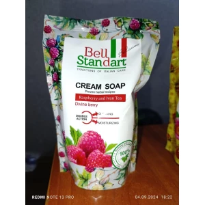 Изображение товара -  BS крем-мило дой-пак “Малина і Іван-Чай“ 500мл.