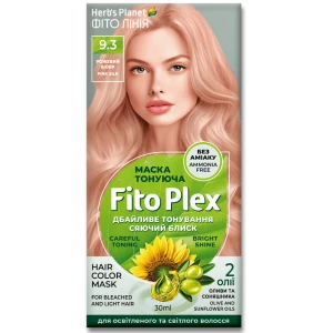 Изображение товара -  Маска тонуюча “Фіто лінія“ Herb“s Planet Fito Plex 9.3 Рожевий шовк 30 ml