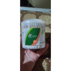 Изображение товара -  Ватні палички NORMAL cliniс бамбук - 200 шт. в круглій коробціі (48 шт/ящ)