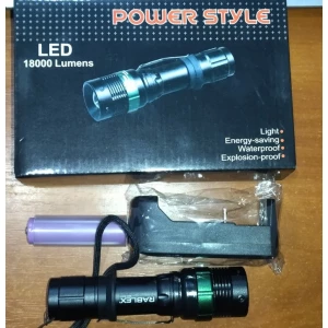 Изображение товара -  Ліхтарик ручний акумуляторний RB-205 Зум Акумулятор+ перехідник на Р3 батарейки