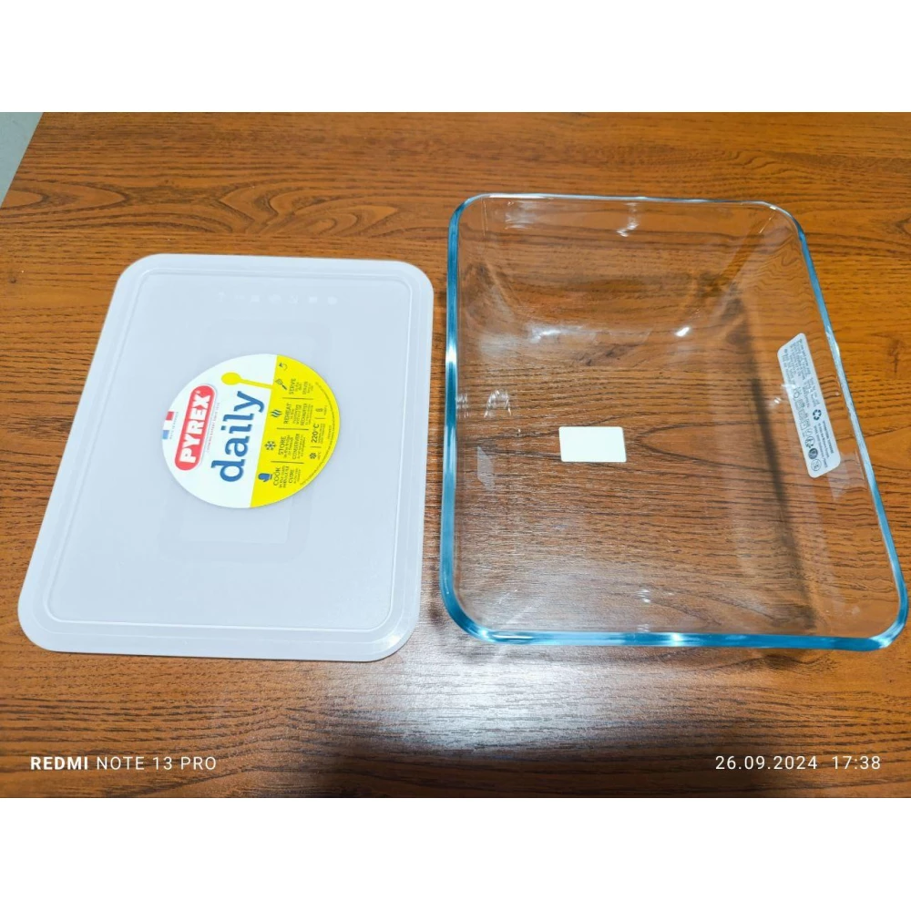 Форма с/к PYREX DAILY форма з криш.скл.прям25*20см.(2.25л)