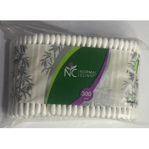 Изображение товара -  Ватні палички бамбук NORMAL cliniс - 300 шт. в ZIP упааковці (36 шт/ящ)