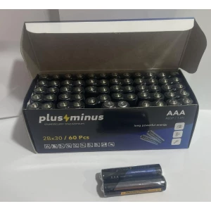 Изображение товара - Батарейка PlusMinus R-3 (Проста) (пач-60шт)