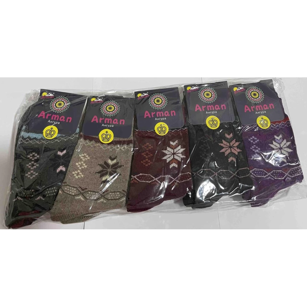 Шкарпетки жіночі овеча ангора Квітка Arman37-41(10уп/600міш)