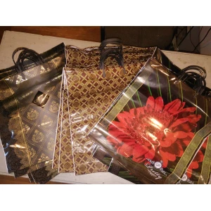 Изображение товара -  Пластмасова ручка пакет №7 42*39 Преміум, Асорті, звяз.-10шт.