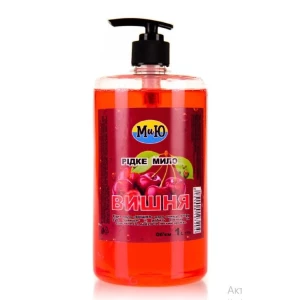 Изображение товара -  Мило рідке МиЮ 1л. з дозатором ВИШНЯ