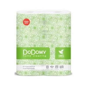 Изображение товара -  DoDomy Рушники паперові 2 шари уп.2рул. білий