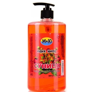 Изображение товара -  Мило рідке МиЮ 1л. з дозатором СУНИЦЯ