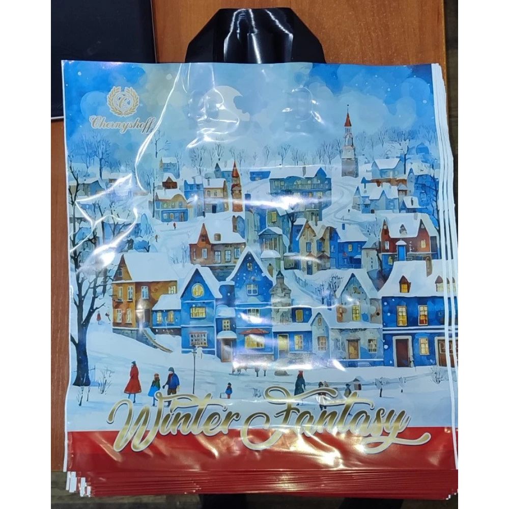 Накладна руч. Пак.40*42 Новий рік уп.25шт. Зимове місто